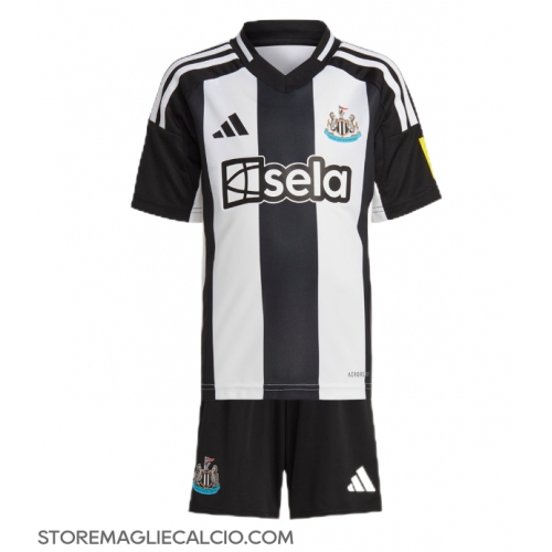 Newcastle United Maglia Gara Casa Repliche 2024-25 Bambino Maniche Corte Newcastle United Maglia Gara Casa Repliche 2024-25 Bambino Maniche Corte